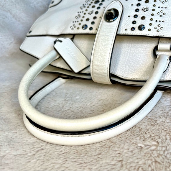 Coach Mercer Studded Bandana Rivets 2-Way Satchel 30 - Picture 11 of 17